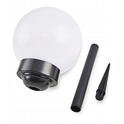 LED saules lampa LED/1,2V 6500K 200 mAh Ø 15 cm IP44 balta/melna