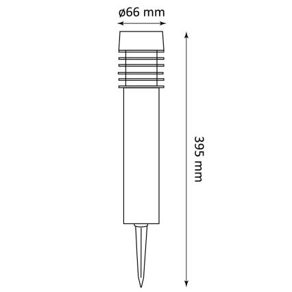 LED saules lampa MARTIN LED/1,2 V 150 mAh IP44 melna