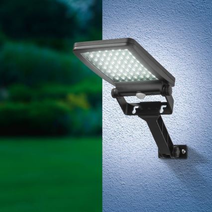 LED Saules prožektors ar sensoru ADIK LED/1,2W/3,7V 1200 mAh 6500K IP44