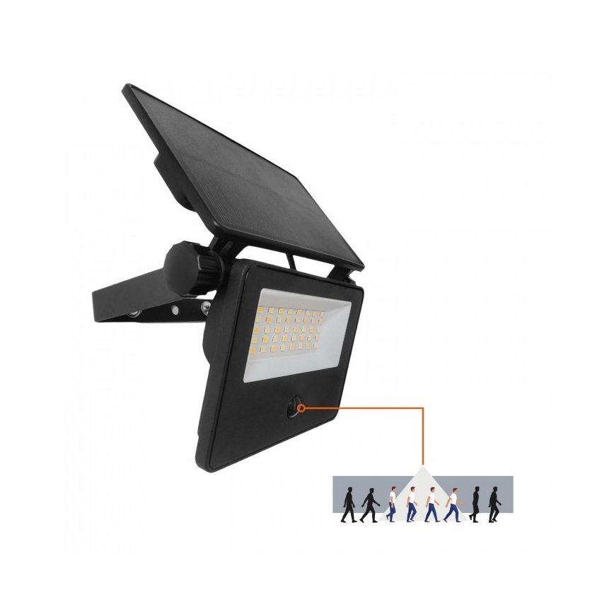 LED saules prožektors ar sensoru NCS G2 LED/20W/3,7V 3000/4000/6500K IP54 2600 mAh
