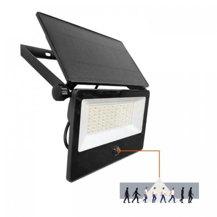LED saules reflektors ar sensoru NCS G2 LED/30W/3,7V 3000/4000/6500K IP54 5200 mAh