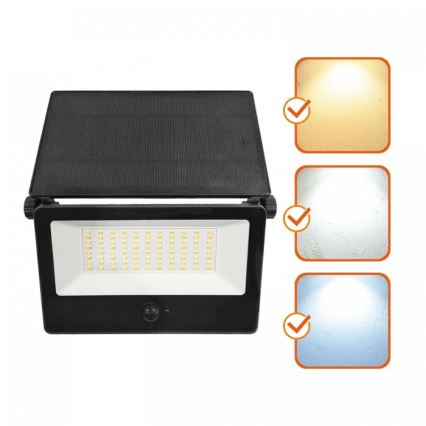 LED saules reflektors ar sensoru NCS G2 LED/30W/3,7V 3000/4000/6500K IP54 5200 mAh