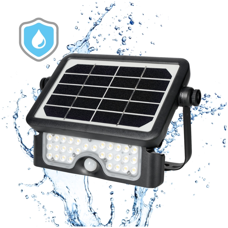 LED saules reflektors ar sensoru LED/5W/3,7V 4000K IP65 3000 mAh