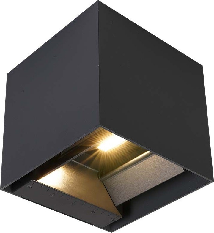 LED saules sienas gaismeklis ar sensoru 9W/5V 3000/4000/5000K IP65 2600 mAh antracīts