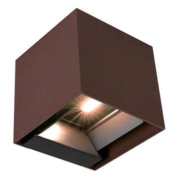 LED saules sienas gaismeklis ar sensoru LED/9W/3,7V 3000/4000/5000K IP65 2600 mAh brūns