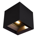 LED saules sienas gaismeklis ar sensoru LED/9W/3,7V 3000/4000/5000K IP65 2600 mAh melns