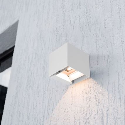 LED saules sienas gaismeklis ar sensoru LED/9W/5V 3000/4000/5000K IP65 2600 mAh balts