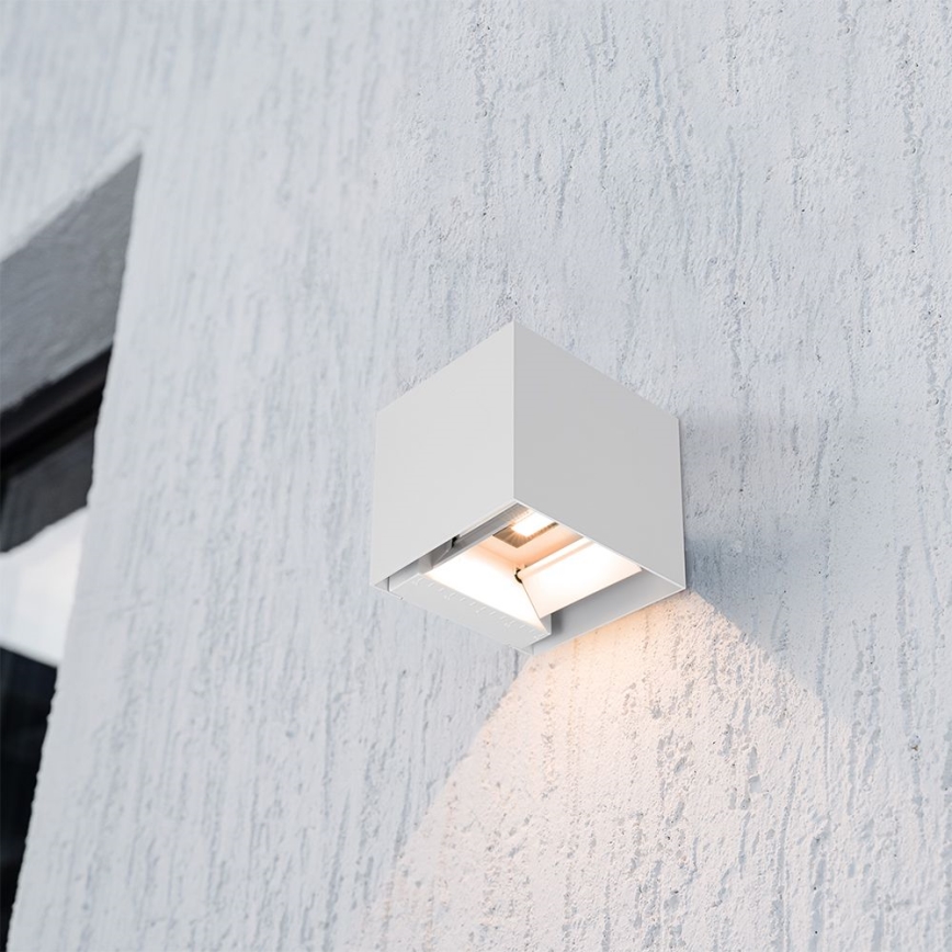 LED saules sienas gaismeklis ar sensoru LED/9W/5V 3000/4000/5000K IP65 2600 mAh balts