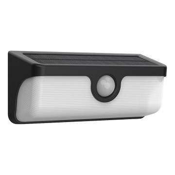 LED saules sienas gaismeklis ar sensoru LINK LED/5W/3,7V 2000 mAh IP65 melns