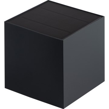 LED saules sienas gaismeklis ar sensoru REKA LED/3W/3,7V 1800 mAh 3000/4000/6500K IP65 melns