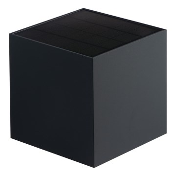 LED saules sienas gaismeklis ar sensoru REKA LED/6W/3,7V 1800 mAh 3000/4000/6500K IP65 melna