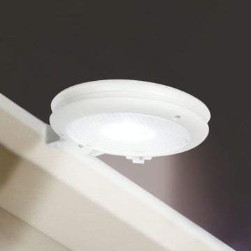 LED saules sienas gaismeklis LED/1,2V 1000 mAh IP44 balts