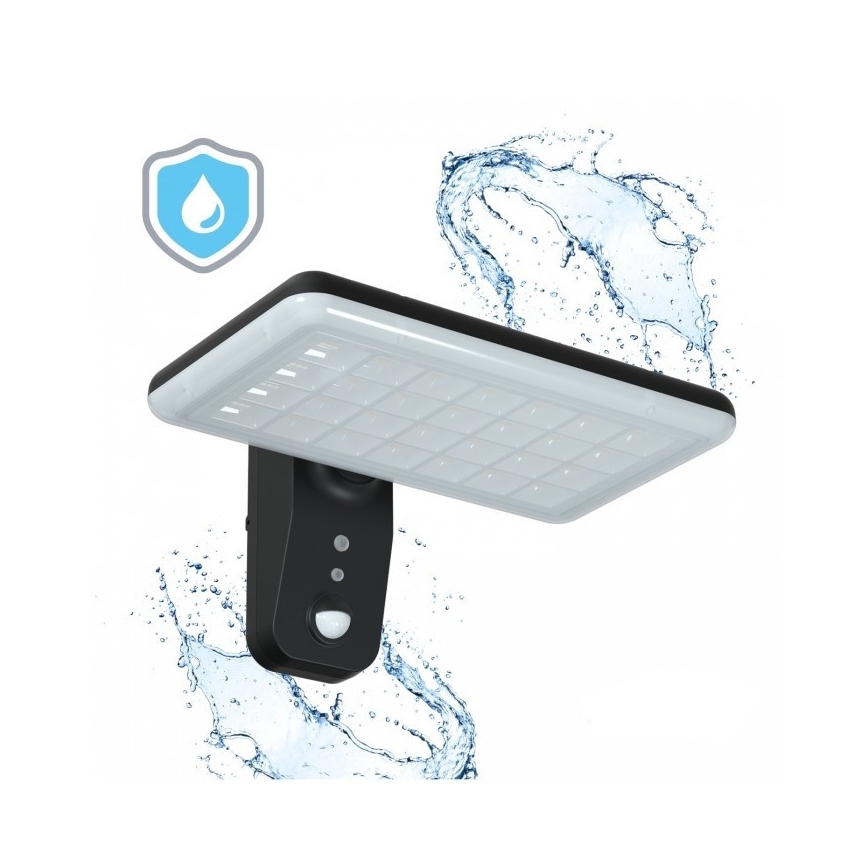 LED saules sienas gaismeklis ar sensoru PHOENIX LED/15W/3,2V 3000/4000K IP65 6000 mAh