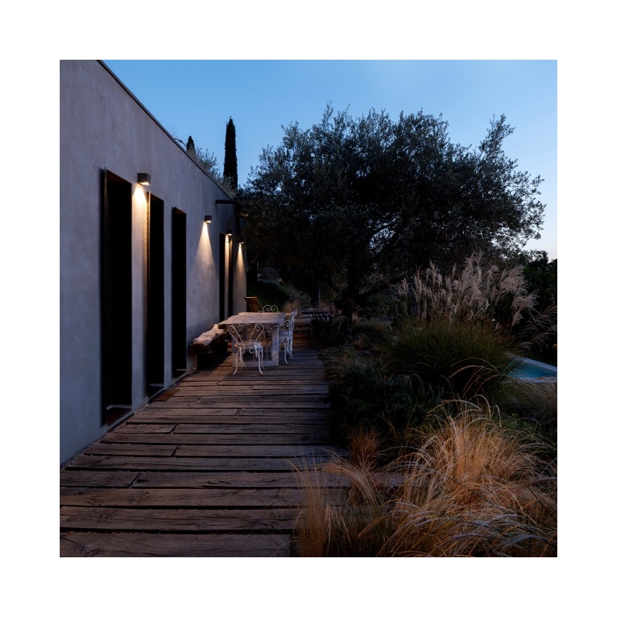 LED saules sienas gaismeklis QUERK LED/1,2V 3000/4000K IP54 800 mAh