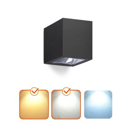 LED saules sienas gaismeklis QUERK LED/1,2V 3000/4000K IP54 800 mAh