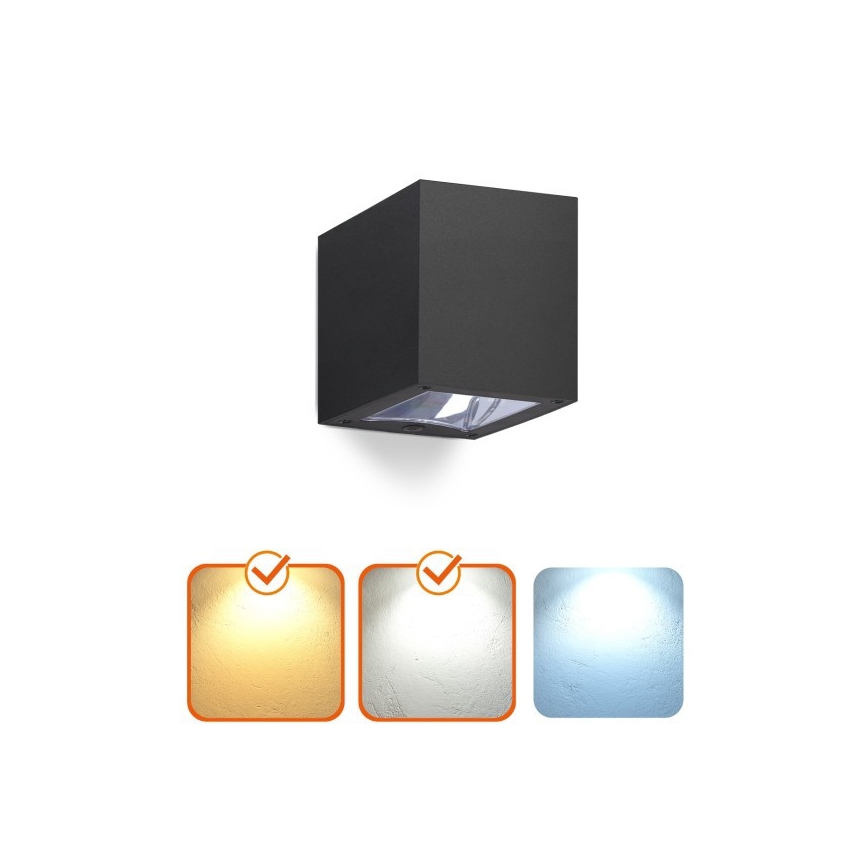 LED saules sienas gaismeklis QUERK LED/1,2V 3000/4000K IP54 800 mAh