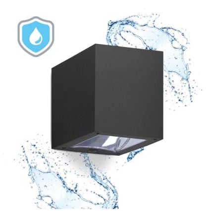 LED saules sienas gaismeklis QUERK LED/1,2V 3000/4000K IP54 800 mAh