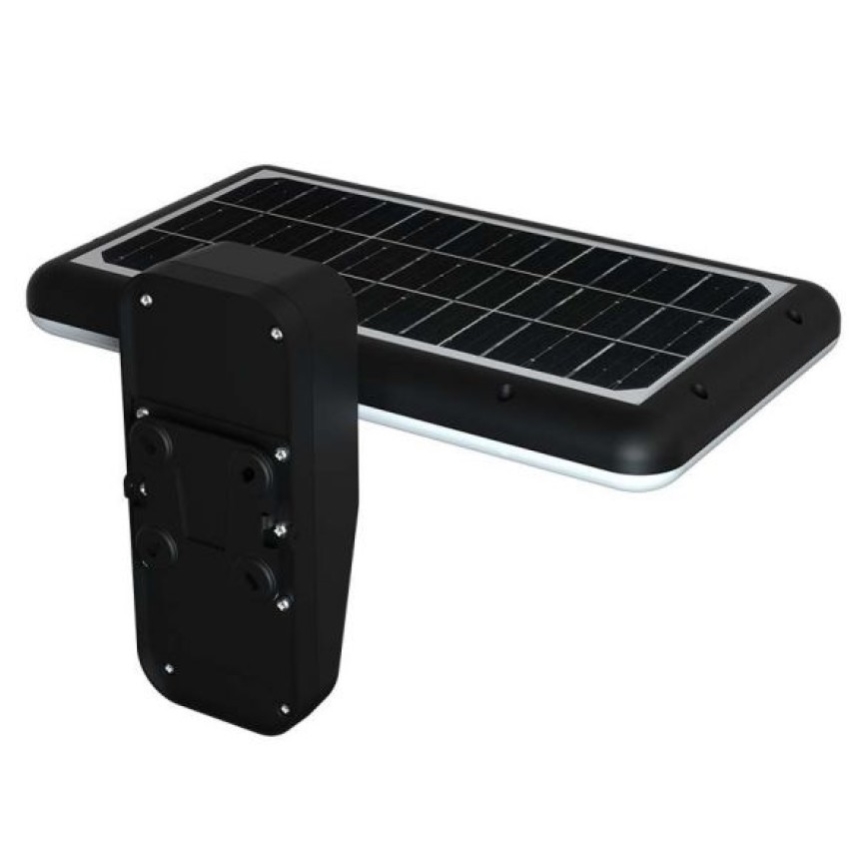LED saules sienas lampa ar sensoru LED/15W/3,2V 4000K/6000K IP65 6000 mAh melna