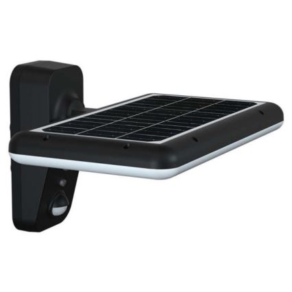 LED saules sienas lampa ar sensoru LED/15W/3,2V 4000K/6000K IP65 6000 mAh melna