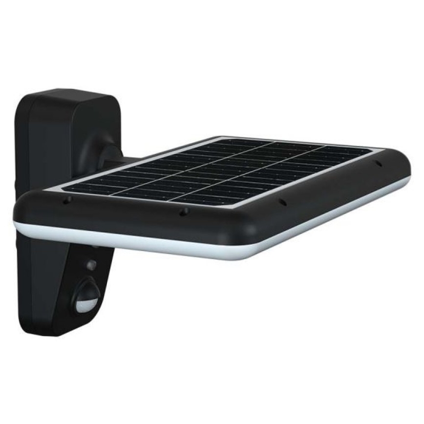 LED saules sienas lampa ar sensoru LED/15W/3,2V 4000K/6000K IP65 6000 mAh melna