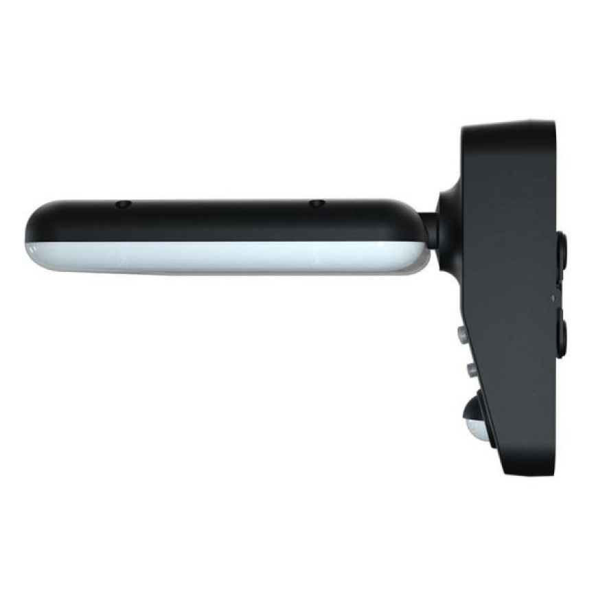 LED saules sienas lampa ar sensoru LED/15W/3,2V 4000K/6000K IP65 6000 mAh melna