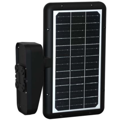 LED saules sienas lampa ar sensoru LED/15W/3,2V 4000K/6000K IP65 6000 mAh melna
