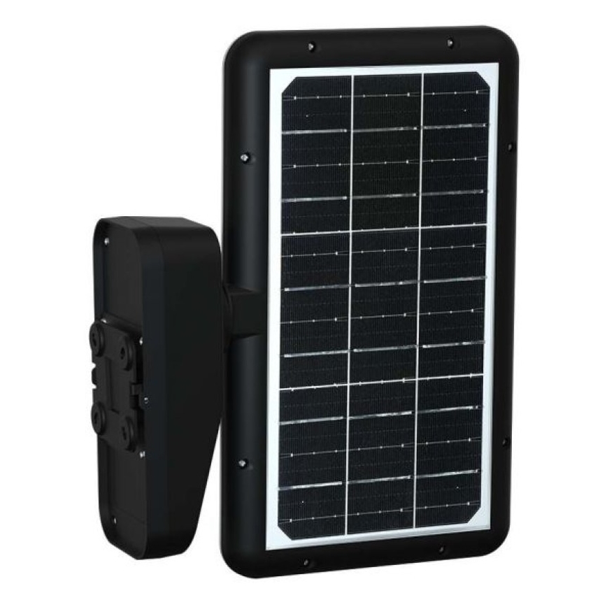 LED saules sienas lampa ar sensoru LED/15W/3,2V 4000K/6000K IP65 6000 mAh melna