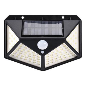 LED saules sienas lampa ar sensoru LED/1W/3,7V 6500K IP44 1200 mAh