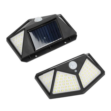 LED saules sienas lampa ar sensoru LED/1W/3,7V 6500K IP44 1200 mAh