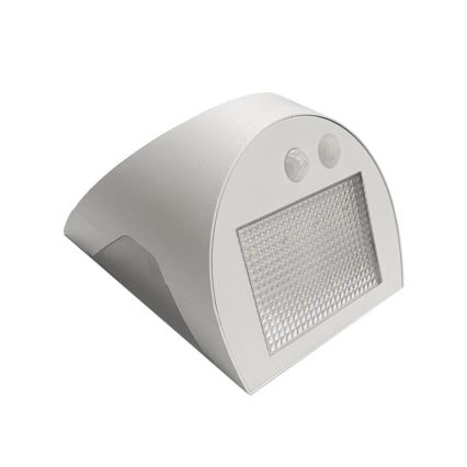 LED saules sienas gaismeklis ar sensoru LED/3W/3,7V 3000/4000K 1200 mAh IP54 balts