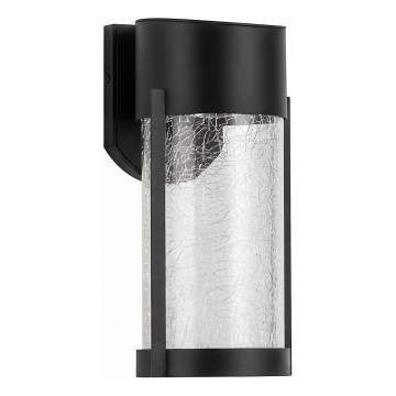 LED saules sienas lampa LED/3,7V 300 mAh IP44 melna