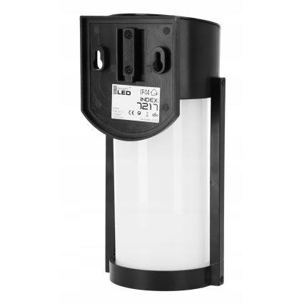 LED saules sienas lampa LED/3,7V 300 mAh IP44 melna
