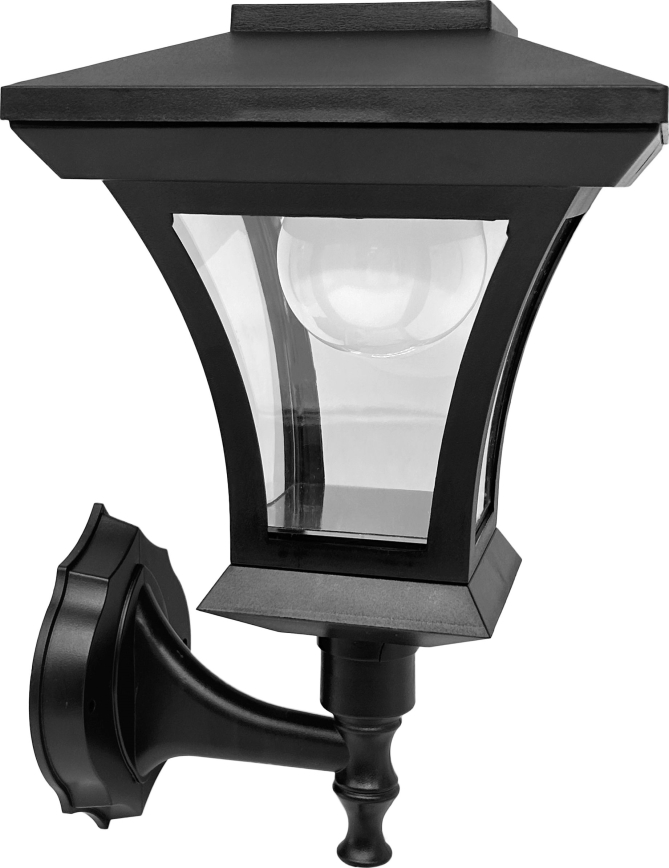 LED saules sienas lampa TIRANA LED/1,2V 1800 mAh IP44 melna