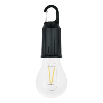 LED saules uzlādējamais lukturis LUMINA LUMO LED/USB, 300 mAh, melns