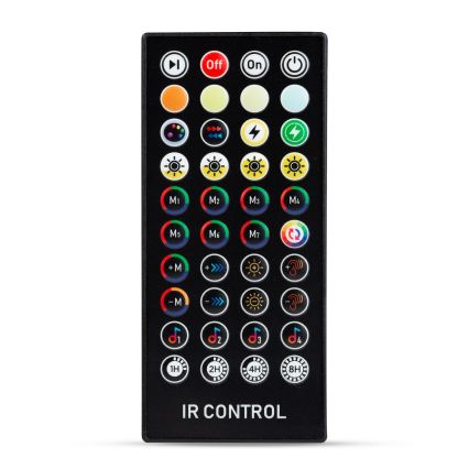 LED regulējama saules virtene 25xLED/1,5W/3,7/5V 2700-10000K 2200 mAh 15 m IP65 melna + tālvadības pults