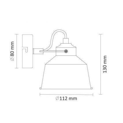 LED Sienas gaismeklis 1xE14/8W/230V