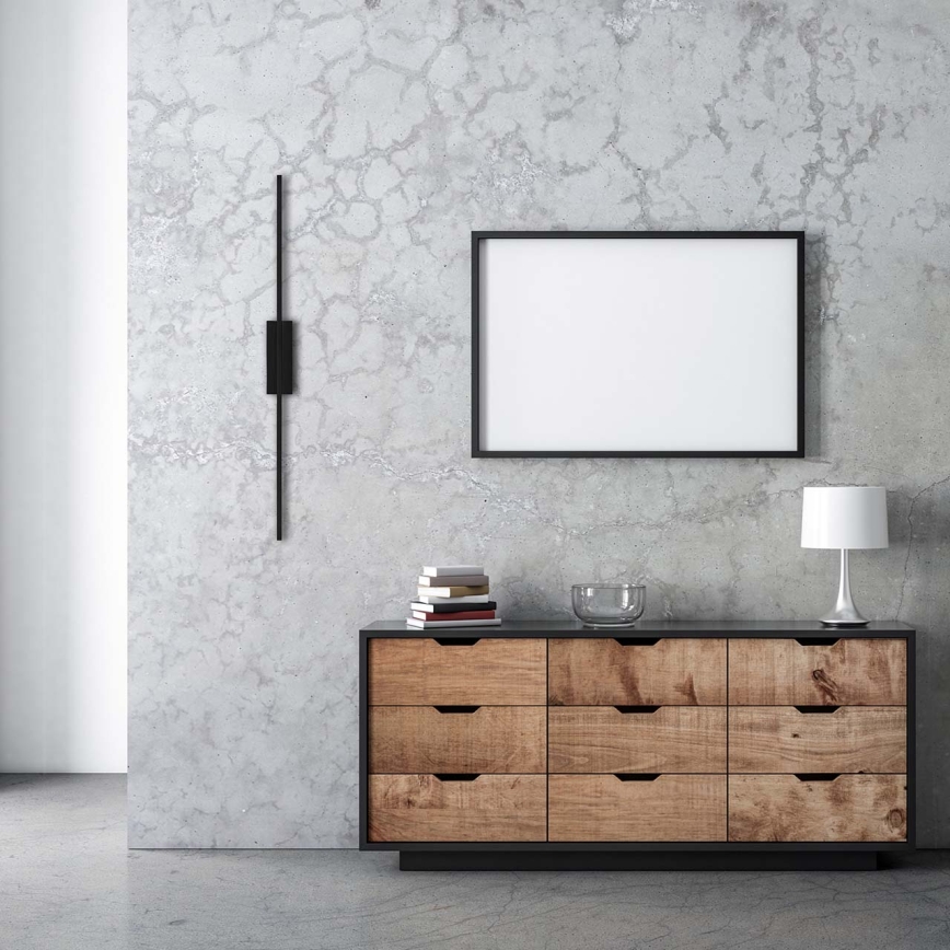 LED sienas gaismeklis AISHA LED/12W/230V 4000K 80 cm melns