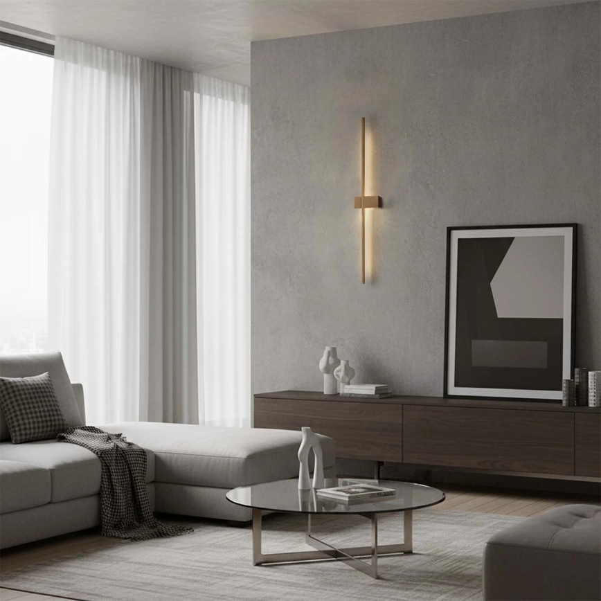 LED sienas gaismeklis AISHA LED/12W/230V 4000K zelta