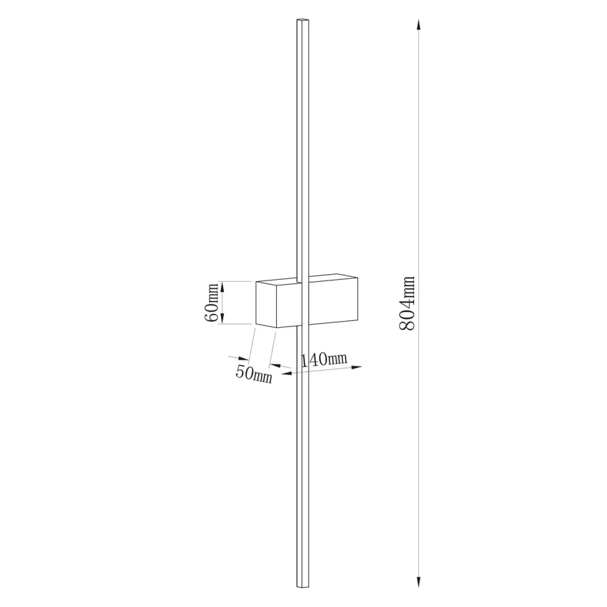 LED sienas gaismeklis AISHA LED/12W/230V 4000K zelta