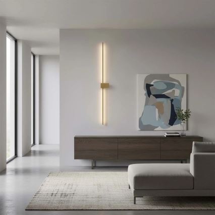 LED sienas gaismeklis AISHA LED/20W/230V 4000K 120 cm zelta