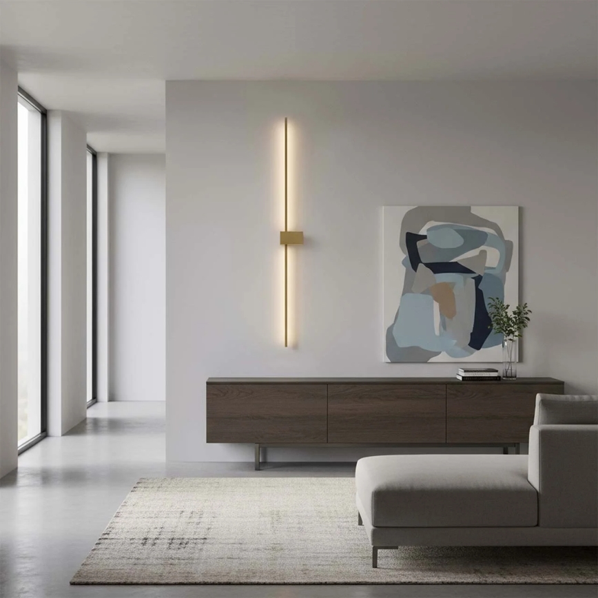 LED sienas gaismeklis AISHA LED/20W/230V 4000K 120 cm zelta