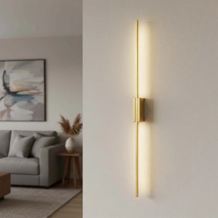 LED sienas gaismeklis AISHA LED/20W/230V 4000K 120 cm zelta krāsas