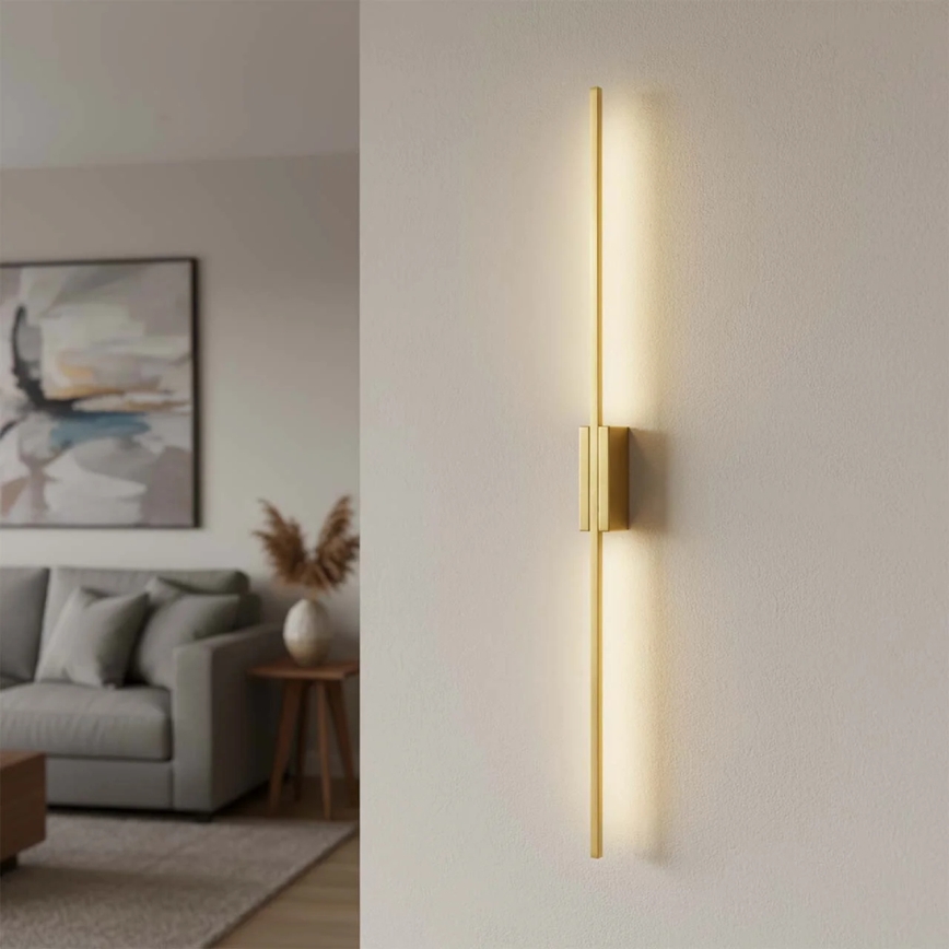 LED sienas gaismeklis AISHA LED/20W/230V 4000K 120 cm zelta krāsas