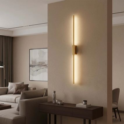 LED sienas gaismeklis AISHA LED/20W/230V 4000K 120 cm zelta krāsas