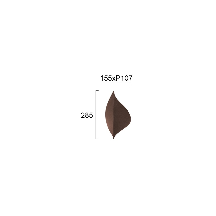 LED sienas gaismeklis AMALFI LED/10W/230V brūns
