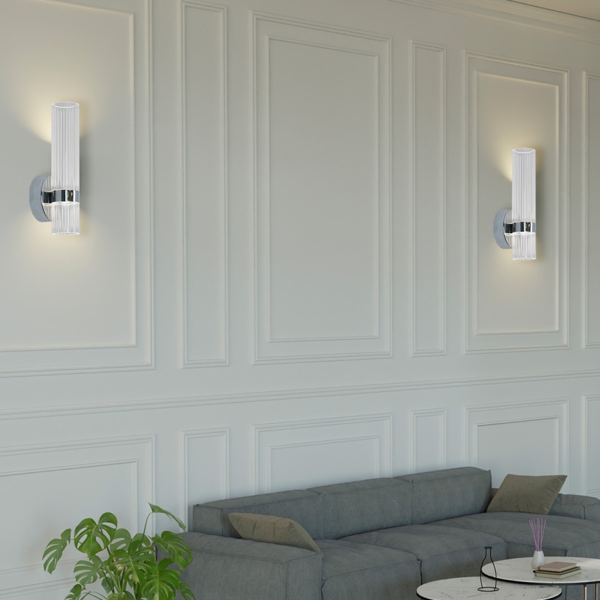 LED sienas gaismeklis AMBIENTE LED/6W/230V 3000/4000/6000K spīdīgs hroms