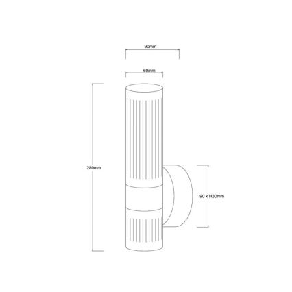 LED sienas gaismeklis AMBIENTE LED/6W/230V 3000/4000/6000K zelta