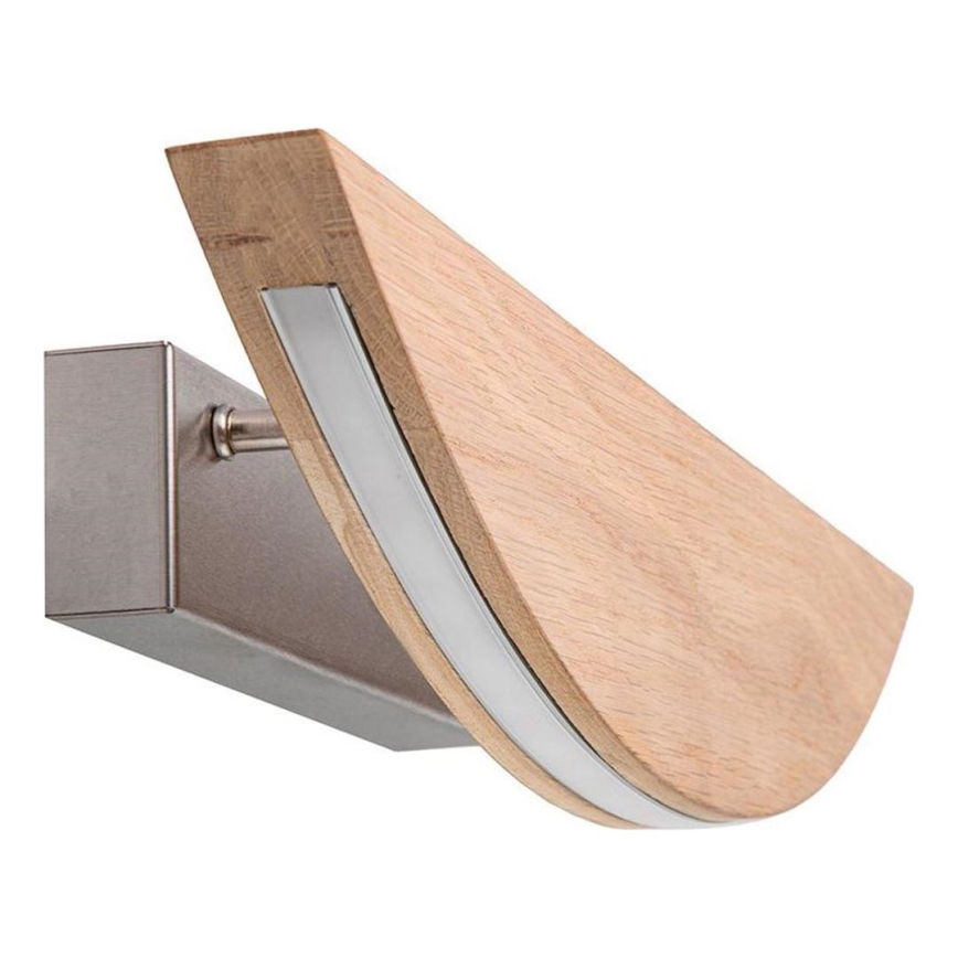 LED sienas gaismeklis ar regulējamu spilgtumu DUBAI LED/6,5W/230V ozolkoka