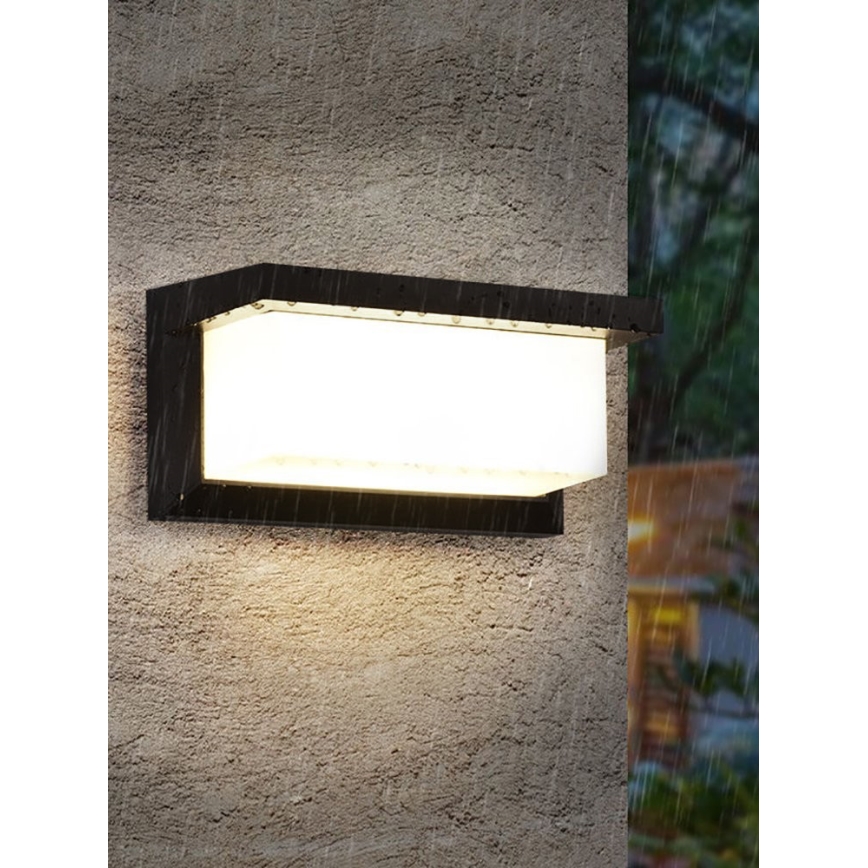 LED aptumšojams āra sienas gaismeklis NEELY 1xE27/230V 2700-6500K IP54 melns