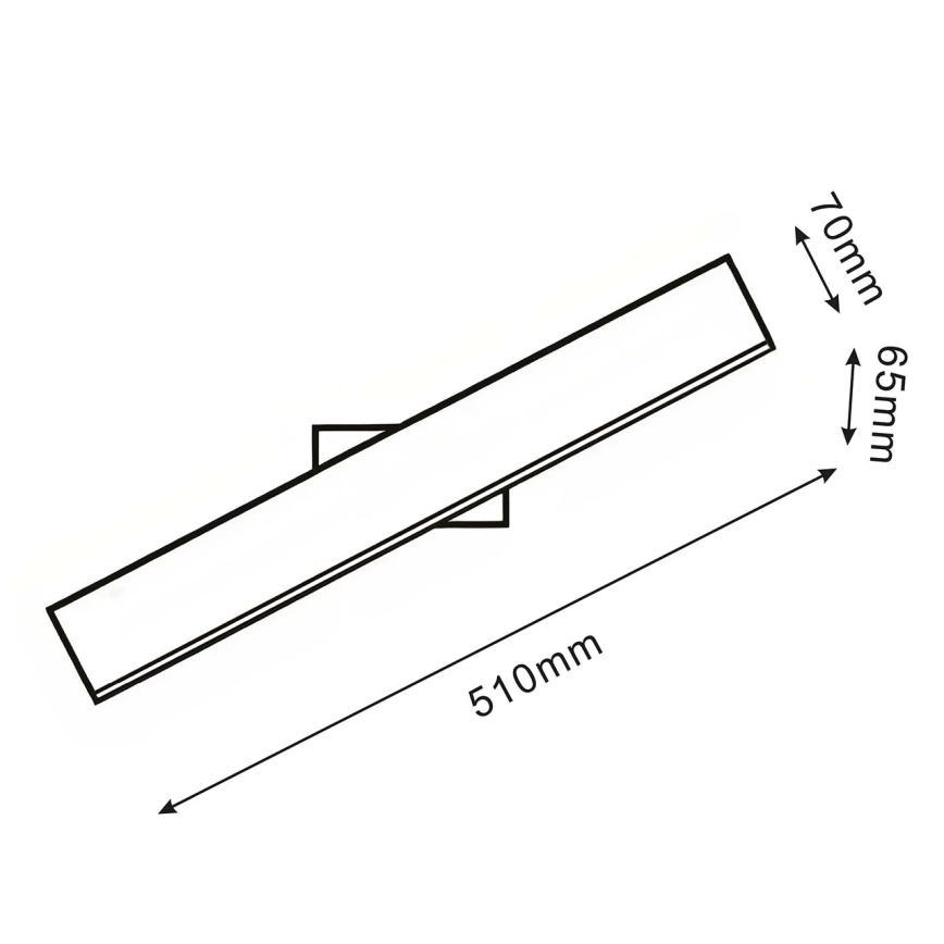 LED sienas gaismeklis BERNADETTA LED/10W/230V 4000K melns